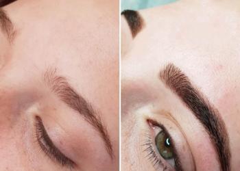 Eyebrow tinting with henna: Before and After photos