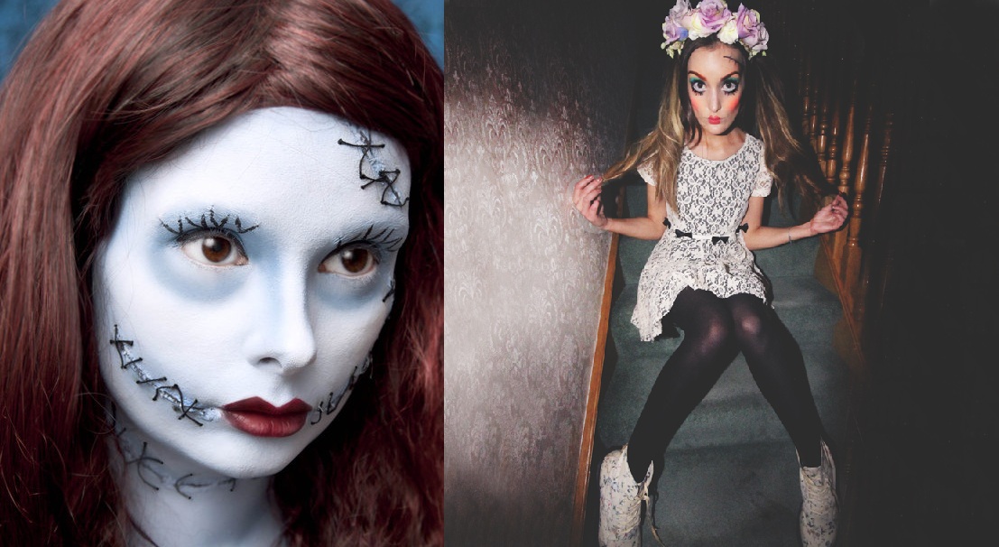 Makijaż Na Halloween Dla Dziewczynek Makijaż Na Halloween Szkielet
