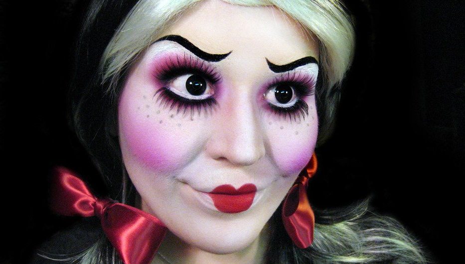 Straszny Makijaż Z Bawełny Na Halloween Halloweenowy Makijaż